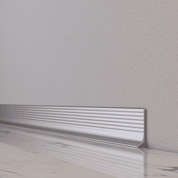 Плінтус алюмінієвий ХВИЛЯСТИЙ 40х11.7х2700 мм ALU-NV4011