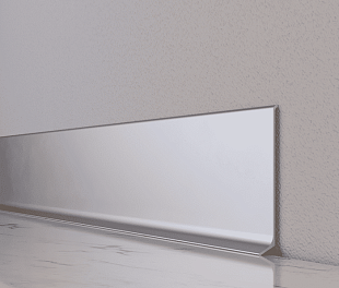 Плінтус Алюмінієвий 80х12х2700 мм Срібний Анодований арт. ALU-N8012А