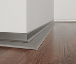 Антиплінтус 15х20х2000 мм сріблястий анодований ALU-N1520А7016